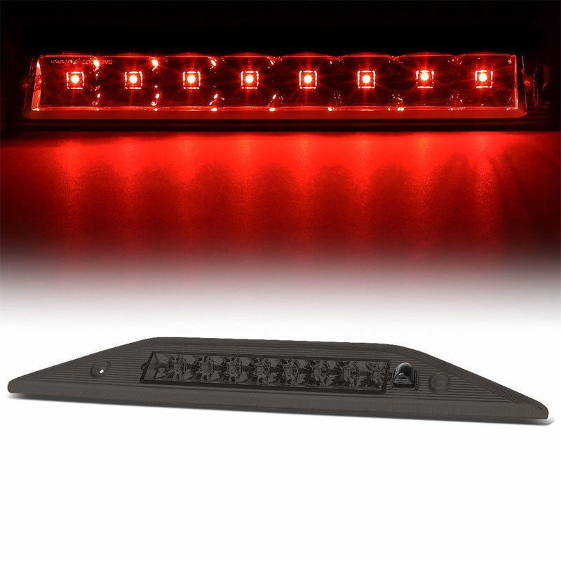 Chrome Housing Smoked Lens Red LED Third Brake Light For 08-09 Ford Taurus X