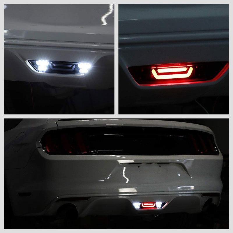 Smoke Lens/Black Housing 3D LED Rear Third Brake Light for 15-18 Ford Mustang