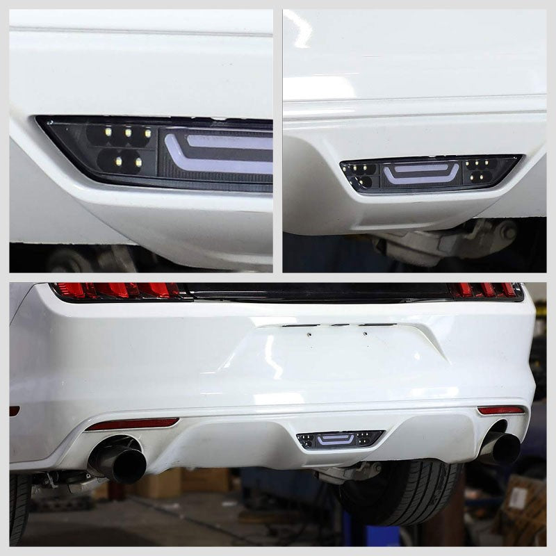 Clear Lens/Black Housing 3D LED Rear Third Brake Light for 15-18 Ford Mustang