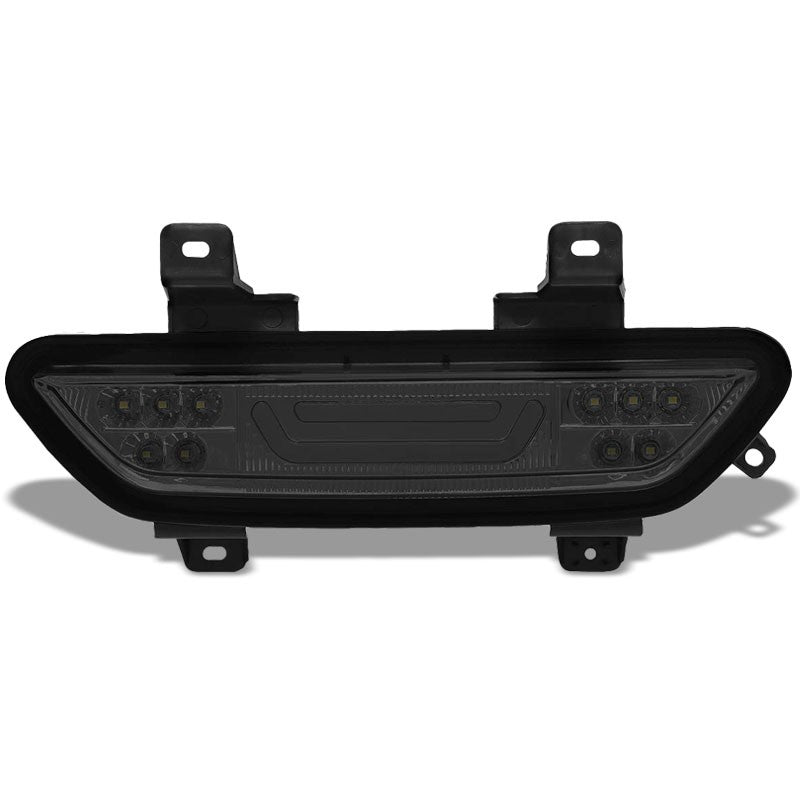 Smoke Lens/Chrome Housing 3D LED Tail Third Brake Light for 15-18 Ford Mustang