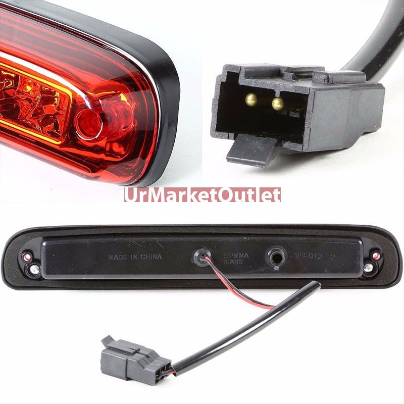Chrome Housing Red Len Third Brake Light For 99-16 F250/350/450/550 Superduty