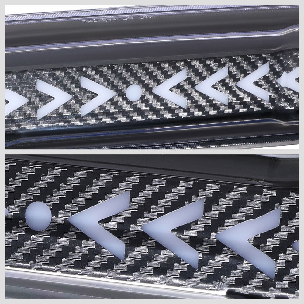 [Sequential Arrow LED] Carbon/Clear Len Third Brake Light For 07-14 Silverado