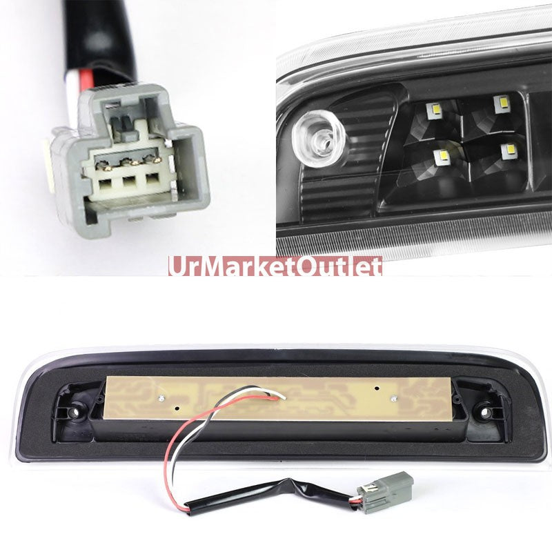 Clear Lens/Black LED Rear 3RD Third Brake Light Lamp For 14-18 Silverado 1500