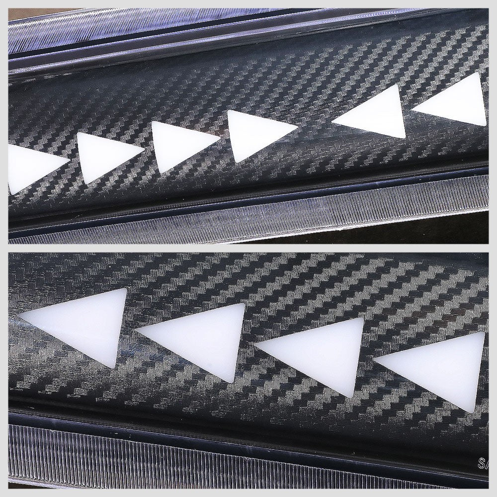 [Sequential Triangle LED] Carbon/Clear Len Third Brake Light For 14-22 Silverado