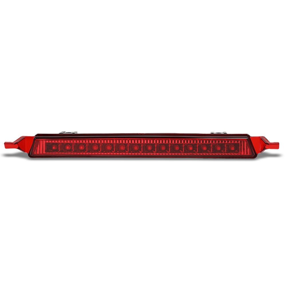Chrome Housing/Red Lens LED Rear Third Brake Light For 09-17 Chevrolet Traverse