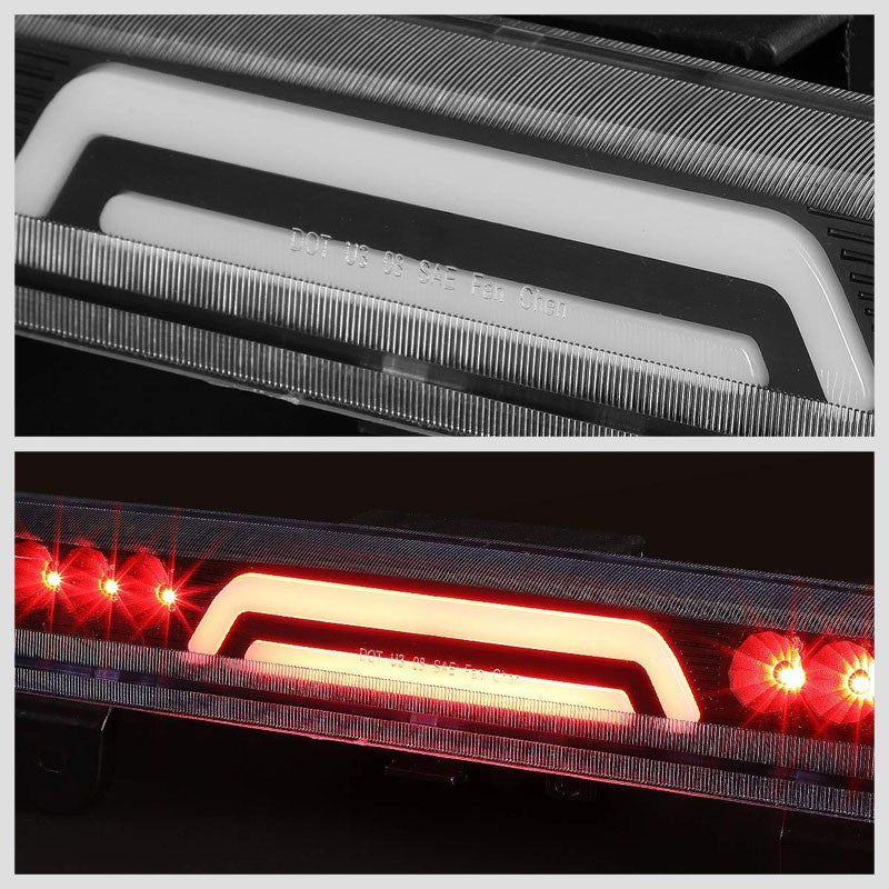 3D LED Rear Third Brake Light Black Housing Clear Lens For 00-06 GMC Yukon