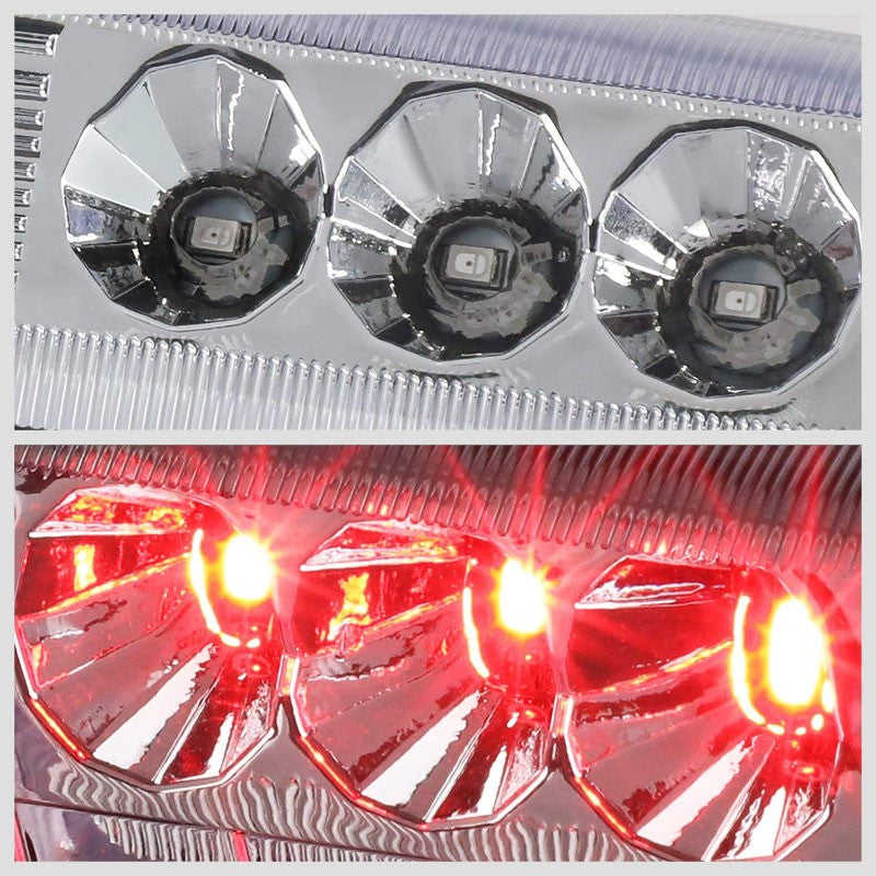 3D LED Rear Third Brake Light Chrome Housing Clear Lens For 00-06 Chevy Tahoe