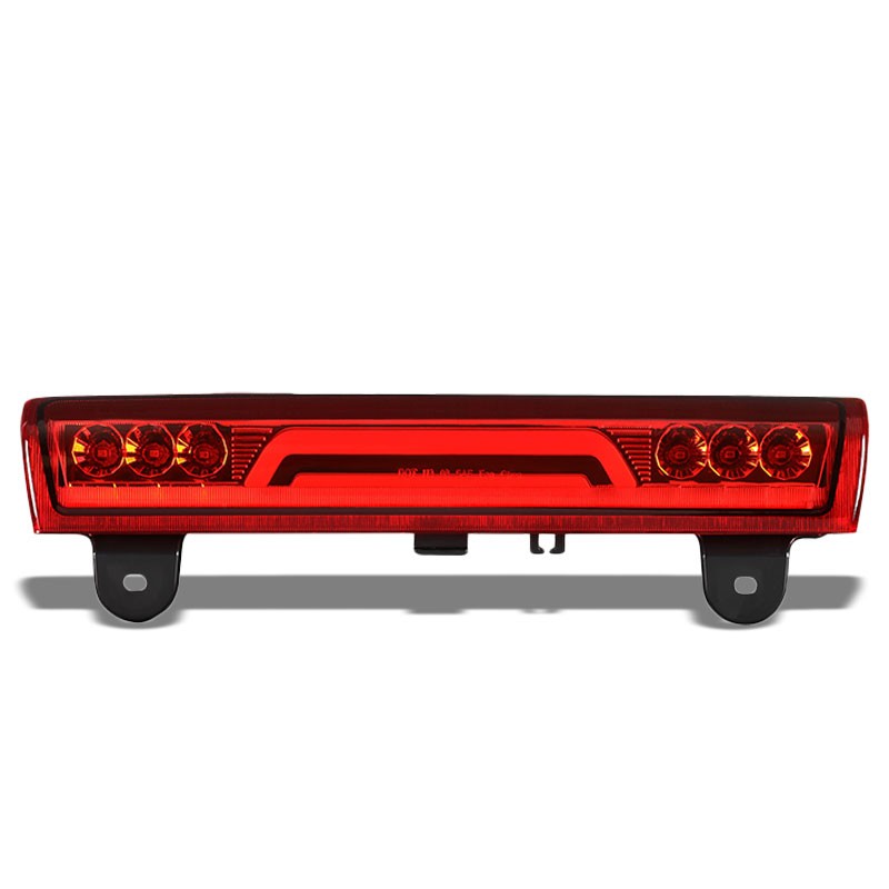 3D LED Rear Third Brake Light Chrome Housing Red Lens For 00-06 Chevy Tahoe