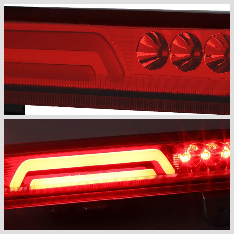 3D LED Rear Third Brake Light Chrome Housing Red Lens For 00-06 Chevy Tahoe