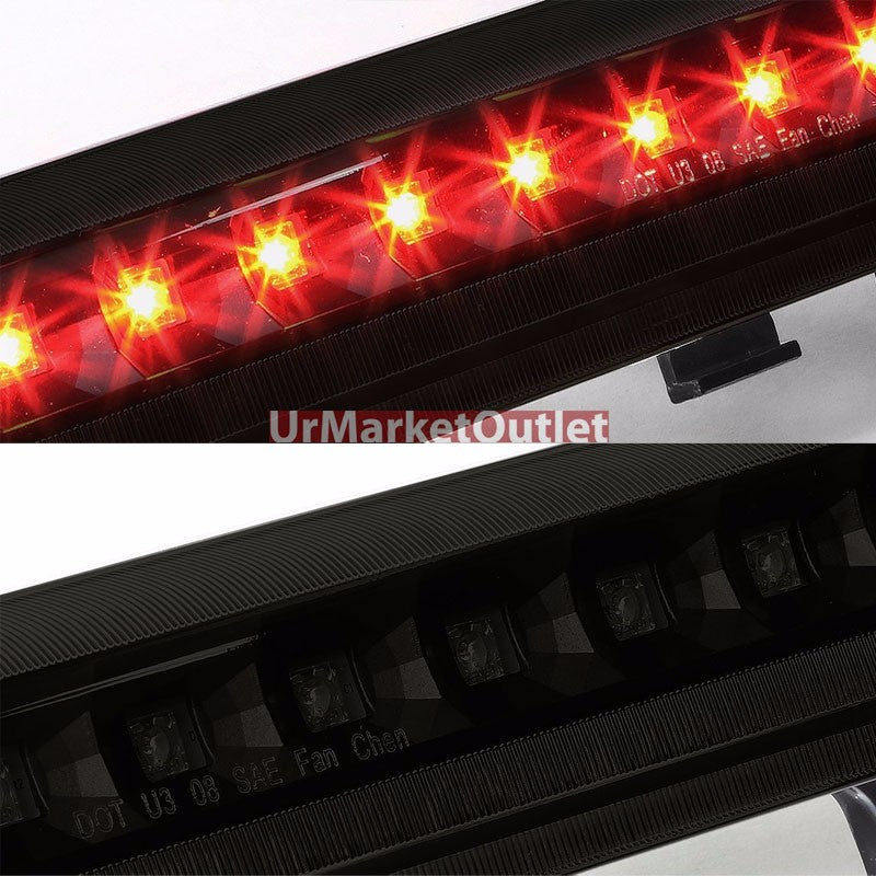 Black Housing Smoke Len Third Brake Light For 00-06 Yukon/Tahoe/XL 1500/2500