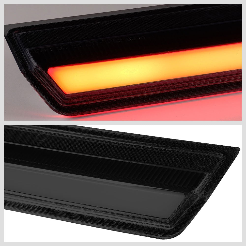 Black Housing/Smoke Lens LED Rear Tail Third Brake Light For 15-20 Chevy Tahoe