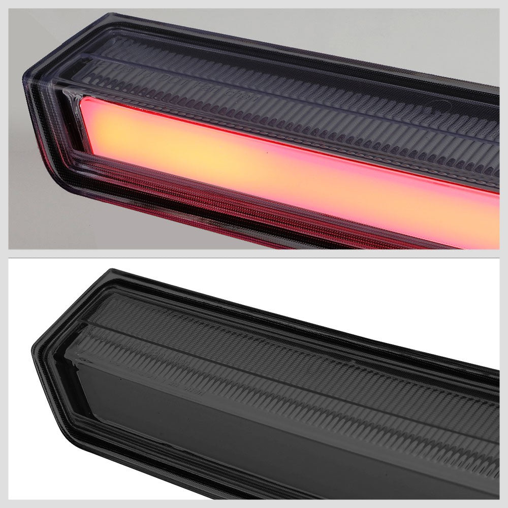 Chrome Housing/Smoke Lens LED Rear Tail Third Brake Light For 15-20 Chevy Tahoe