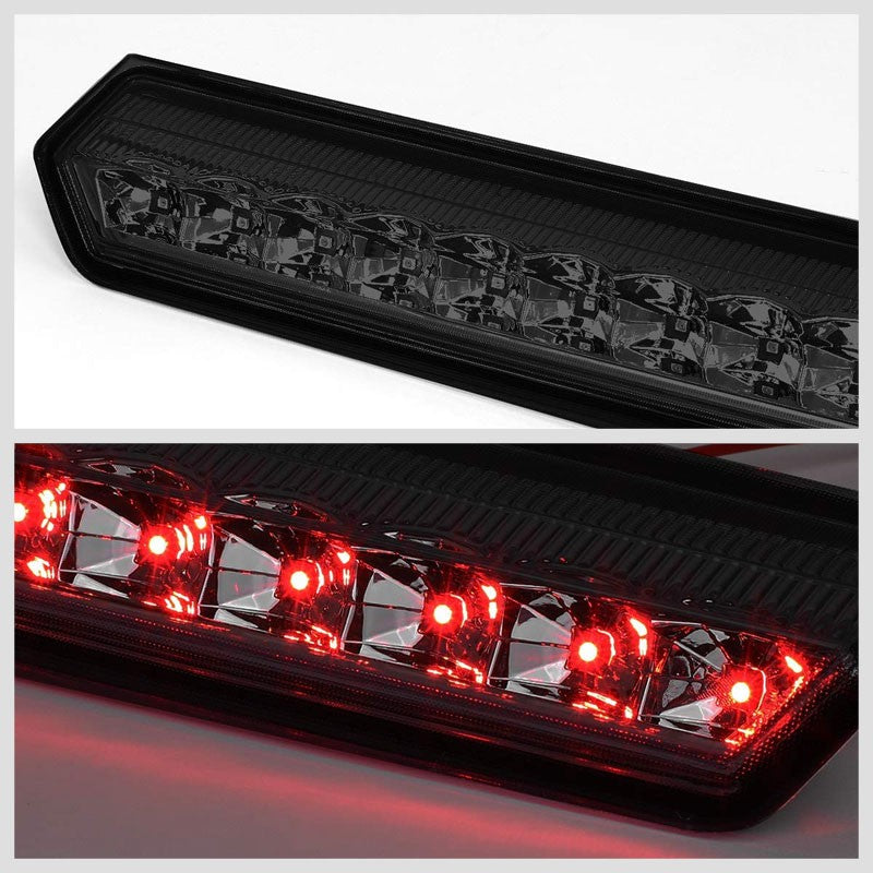 Chrome Housing Smoke Lens LED Rear 3RD Third Brake Light Lamp For 15-17 Tahoe