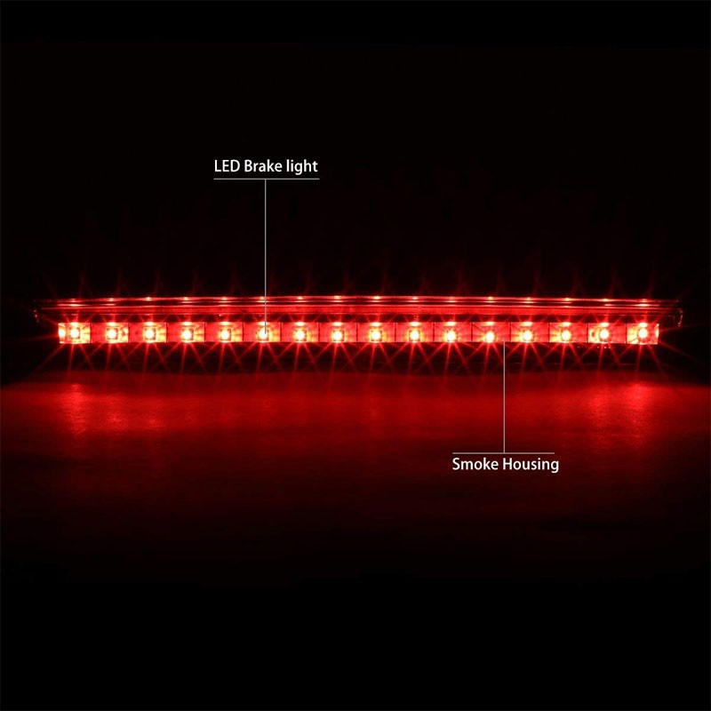 Black Housing Smoked Lens LED Rear 3RD Third Brake Light For 05-06 Equinox