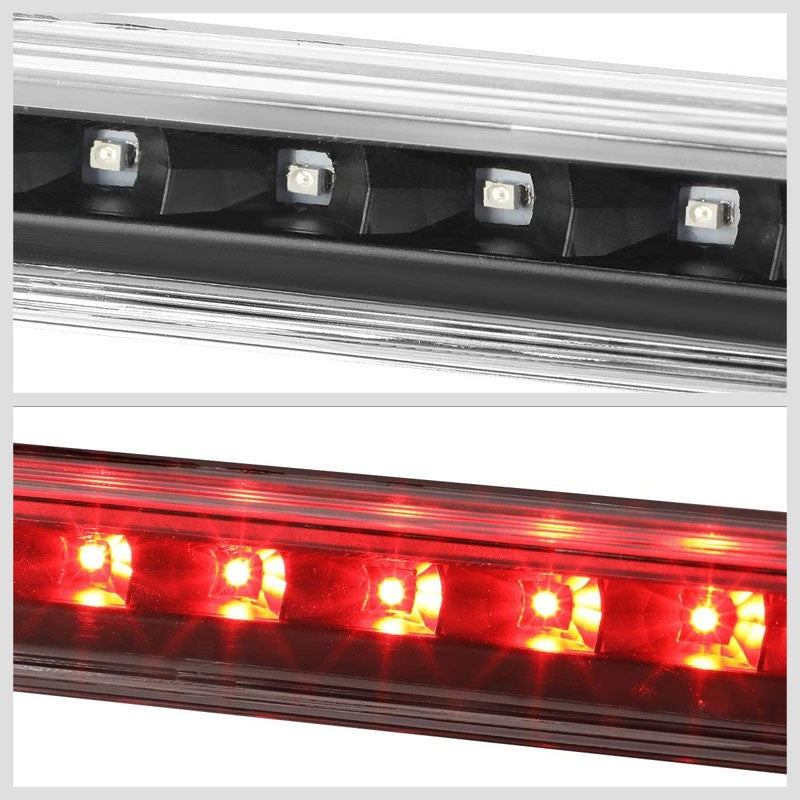 Black Housing Clear Lens LED Rear 3RD Third Brake Light For 05-06 Equinox