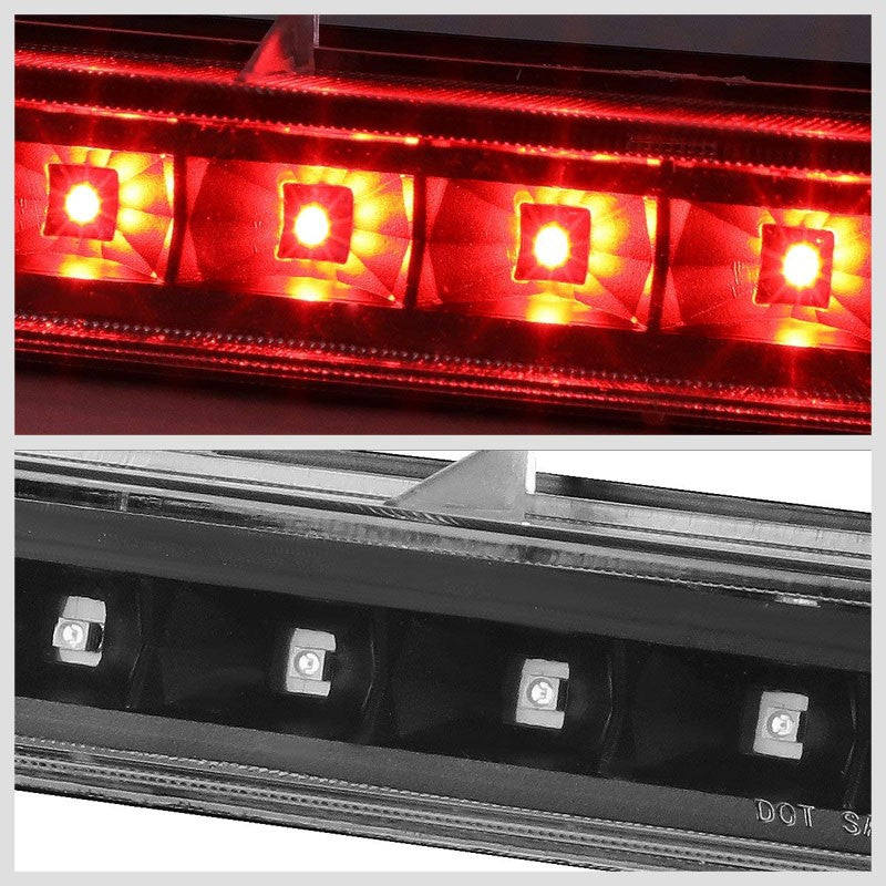 Black Housing Clear Lens LED Rear 3RD Third Brake Light For 07-09 Torrent