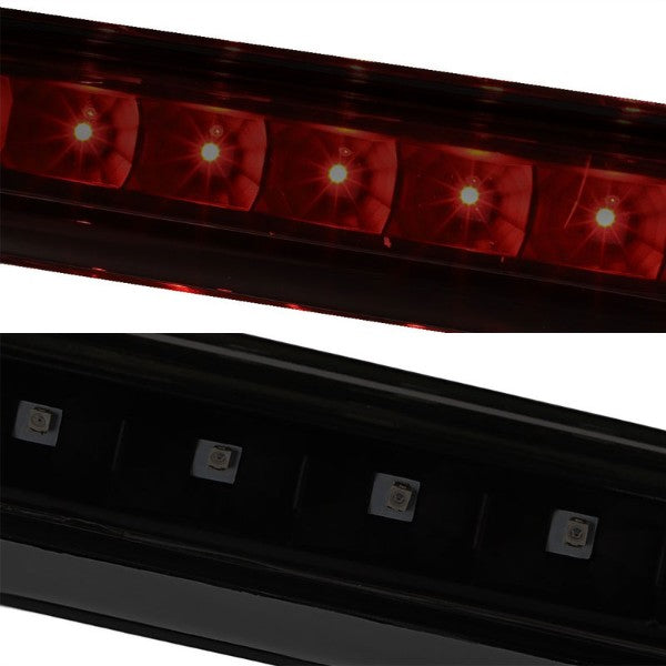 Black Housing/Dark Smoked Lens Third Brake Red LED Light For Chevy 10-17 Equinox