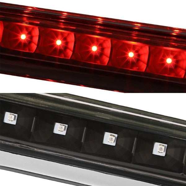 Black Housing Third Brake/Rear Red LED Light Lamp For Chevy 10-17 Equinox