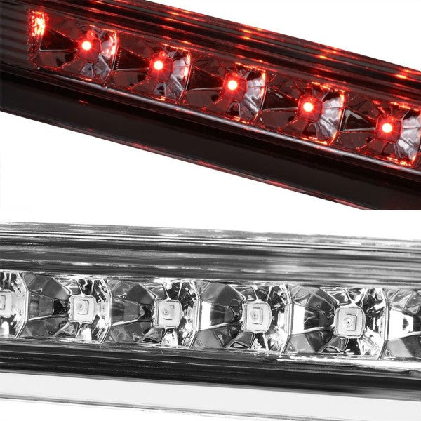 Chrome Housing Third Brake/Rear Red LED Light Lamp For Chevy 10-17 Equinox