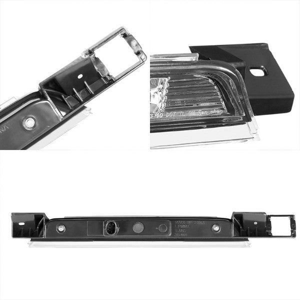 Chrome Housing Third Brake/Rear Red LED Light Lamp For Chevy 10-17 Equinox