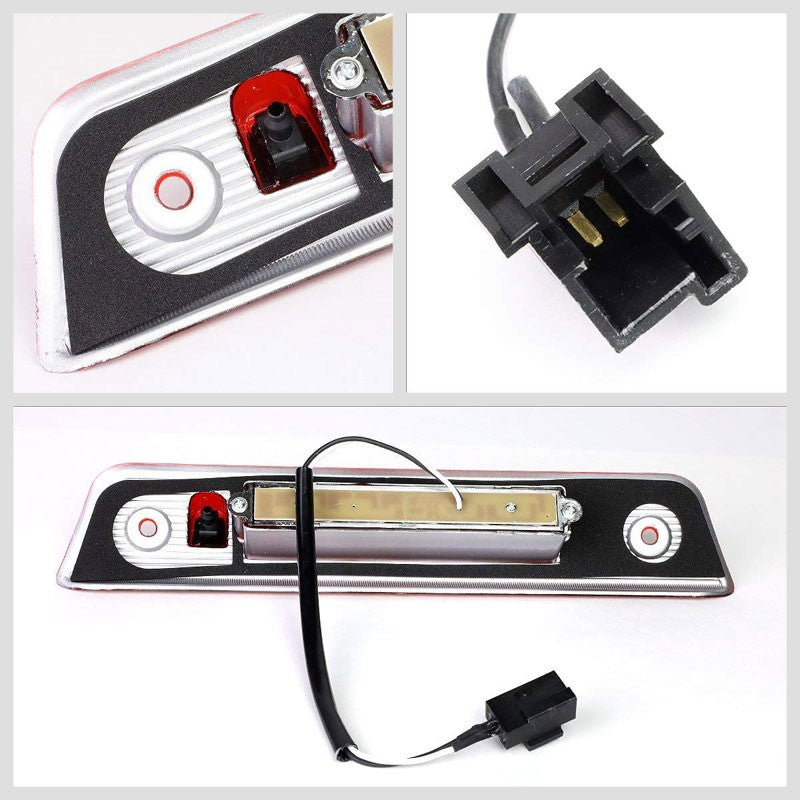 Chrome Housing Red Len Third Brake LED Light For Jeep 05-10 Grand Cherokee WK