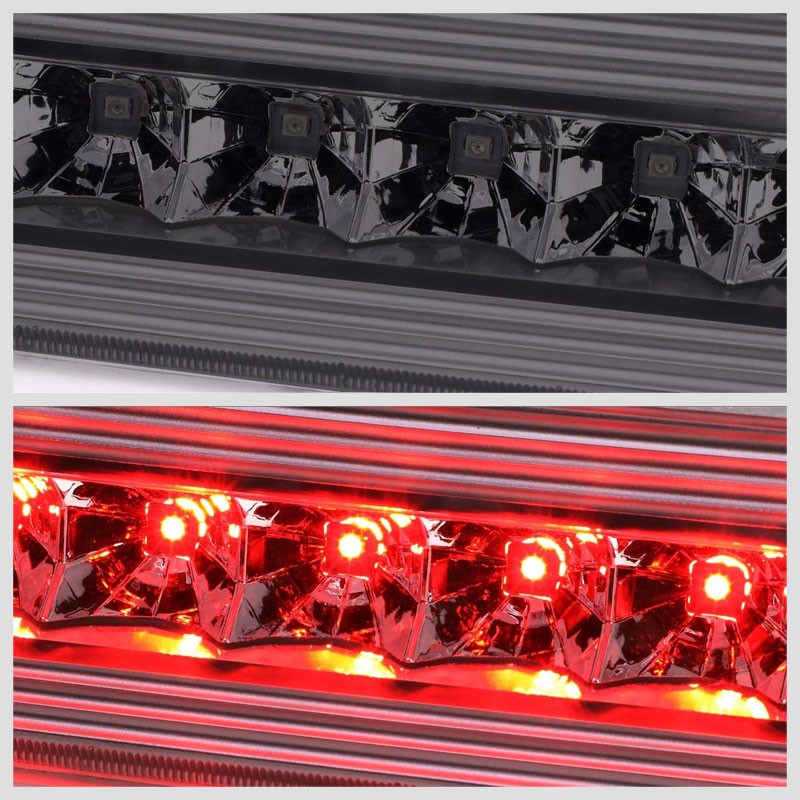 Chrome Housing Smoke Len Third Brake LED Light For Jeep 05-10 Grand Cherokee WK