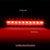 Black Housing Clear Len Third Brake Red LED Light For 11-21 Grand Cherokee WK2