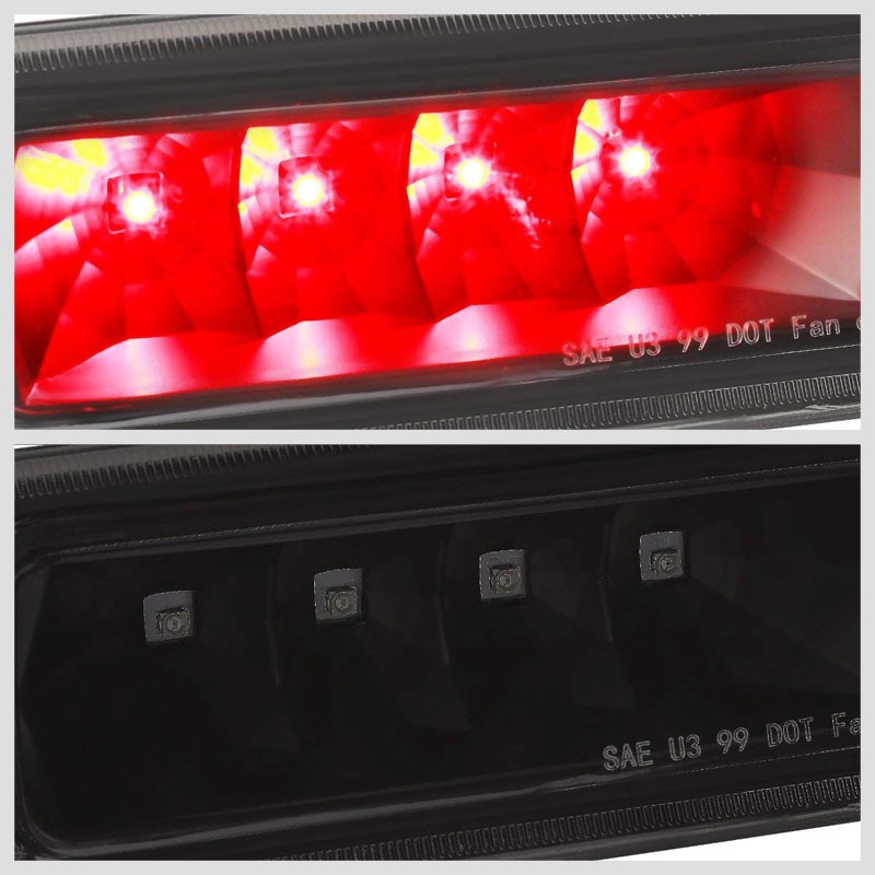 Black Housing Smoke Len Third Brake LED Light For Jeep 99-04 Grand Cherokee WJ