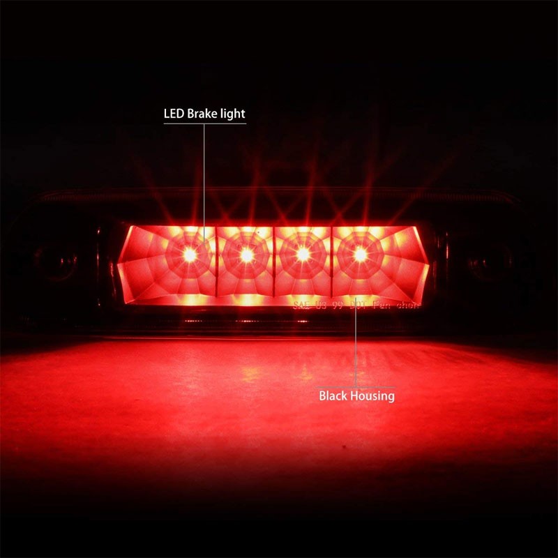 Black Housing Clear Len Third Brake LED Light For Jeep 99-04 Grand Cherokee WJ