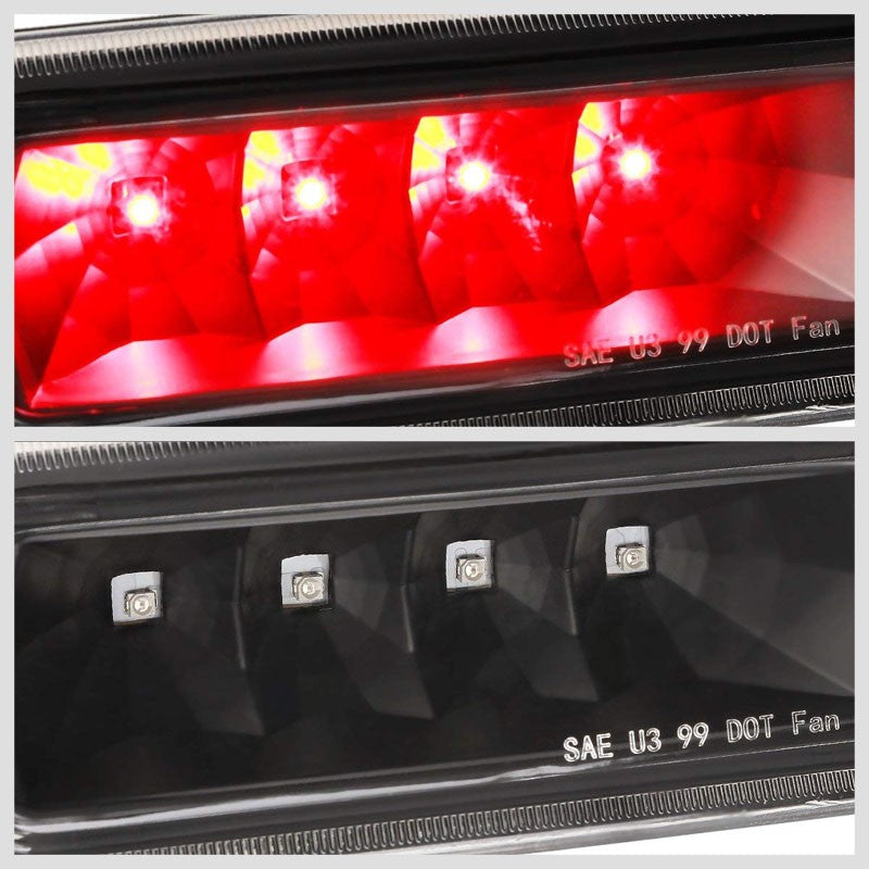 Black Housing Clear Len Third Brake LED Light For Jeep 99-04 Grand Cherokee WJ