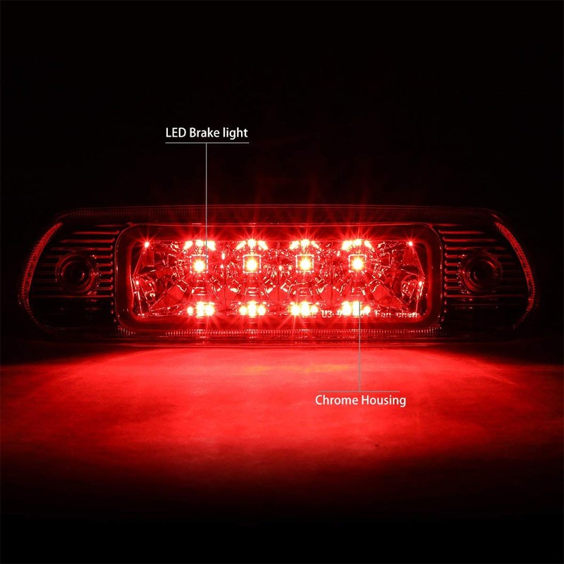 Chrome Housing Clear Len Third Brake LED Light For Jeep 99-04 Grand Cherokee WJ
