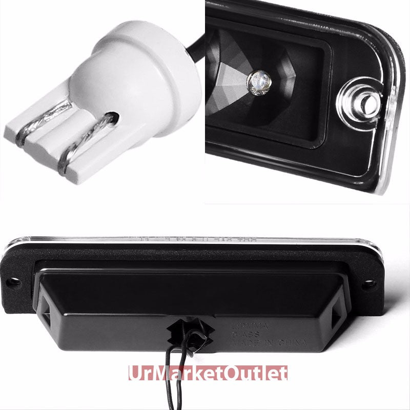 Black Housing Clear Len Rear Third Brake Red LED Light For 97-06 Wrangler TJ