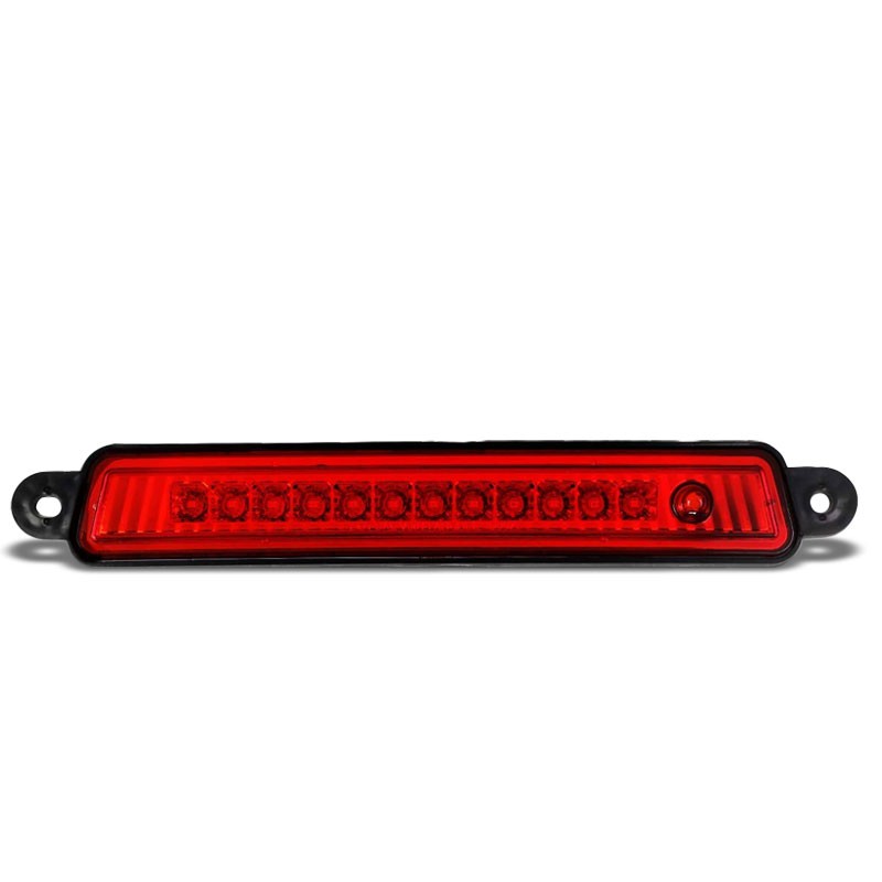 Chrome Housing Red Lens LED Rear 3RD Third Brake Light Lamp For 05-15 Armada