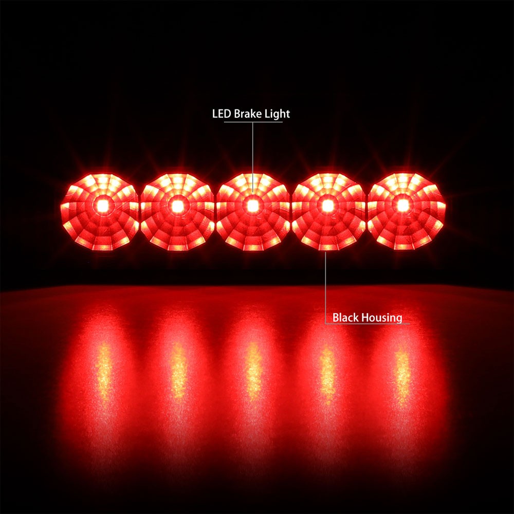 Black Housing/Clear Lens LED Rear Tail Third Brake Light For 09-14 Nissan Cube