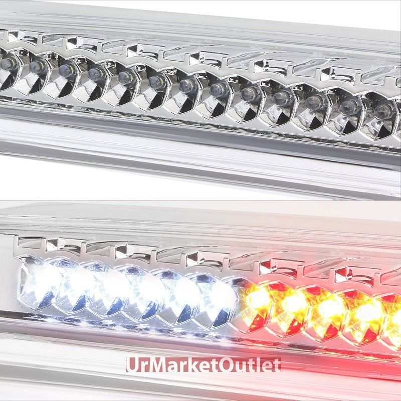 Chrome Housing Clear Len Third Brake LED Light For 04-14 Titan A60/Frontier D40