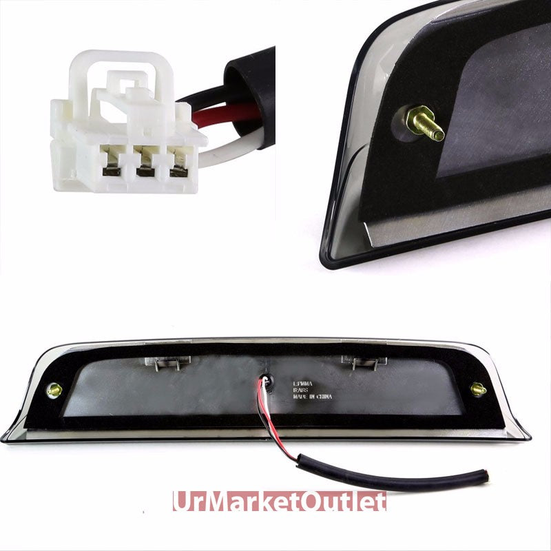 Chrome Housing Smoke Len Third Brake LED Light For 04-14 Titan A60/Frontier D40