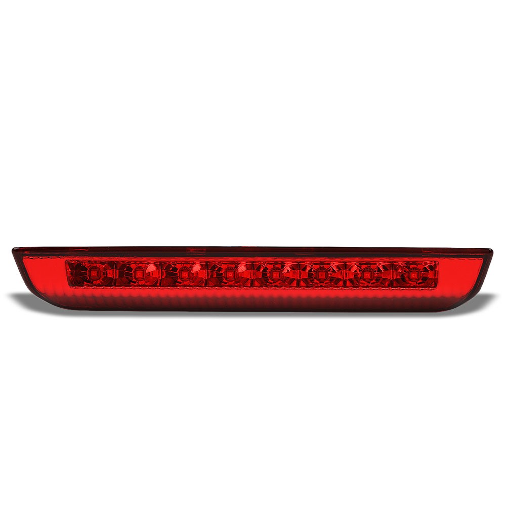 Chrome Housing/Red Lens LED Rear Tail Third Brake Light For 14-20 Nissan Rogue