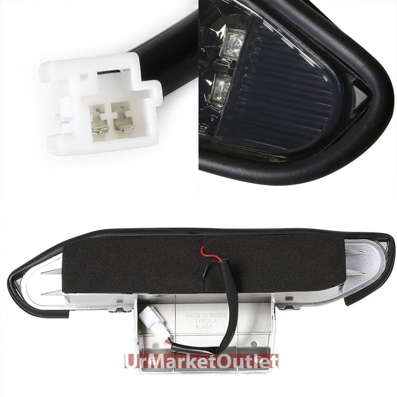 Chrome Housing Smoke Len Third Brake Red LED Light For Nissan 00-04 Xterra WD22