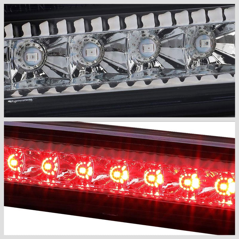 Clear Len/Chrome Housing Full LED Rear Third Brake Light for 07-17 Jeep Patriot