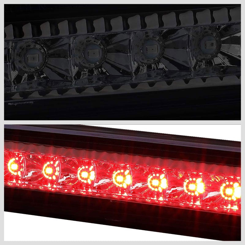 Smoke Len/Chrome Housing Full LED Rear Third Brake Light for 07-17 Jeep Patriot