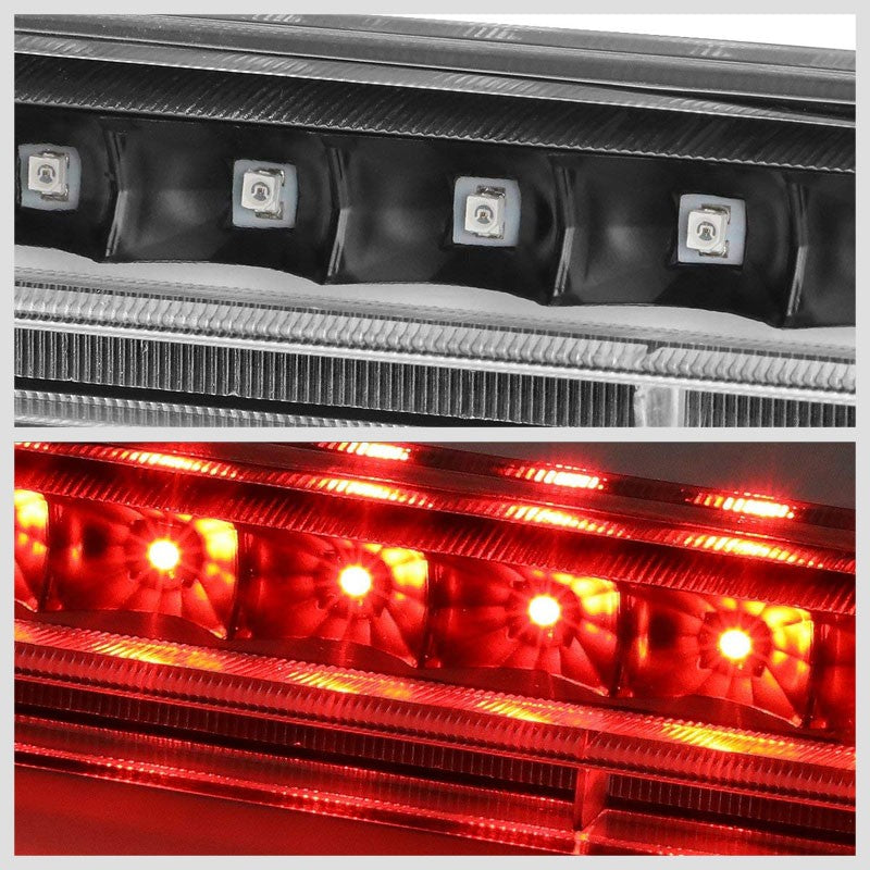 Black Housing Clear Lens LED Rear 3RD Third Brake Light Lamp For 05-10 Scion tC