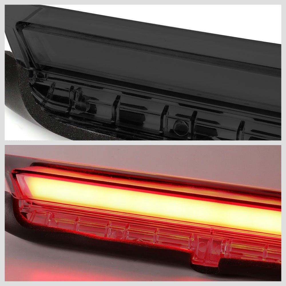 Chrome Housing/Smoke Lens 3D LED Bar Rear Third Brake Light For 11-16 Scion tC