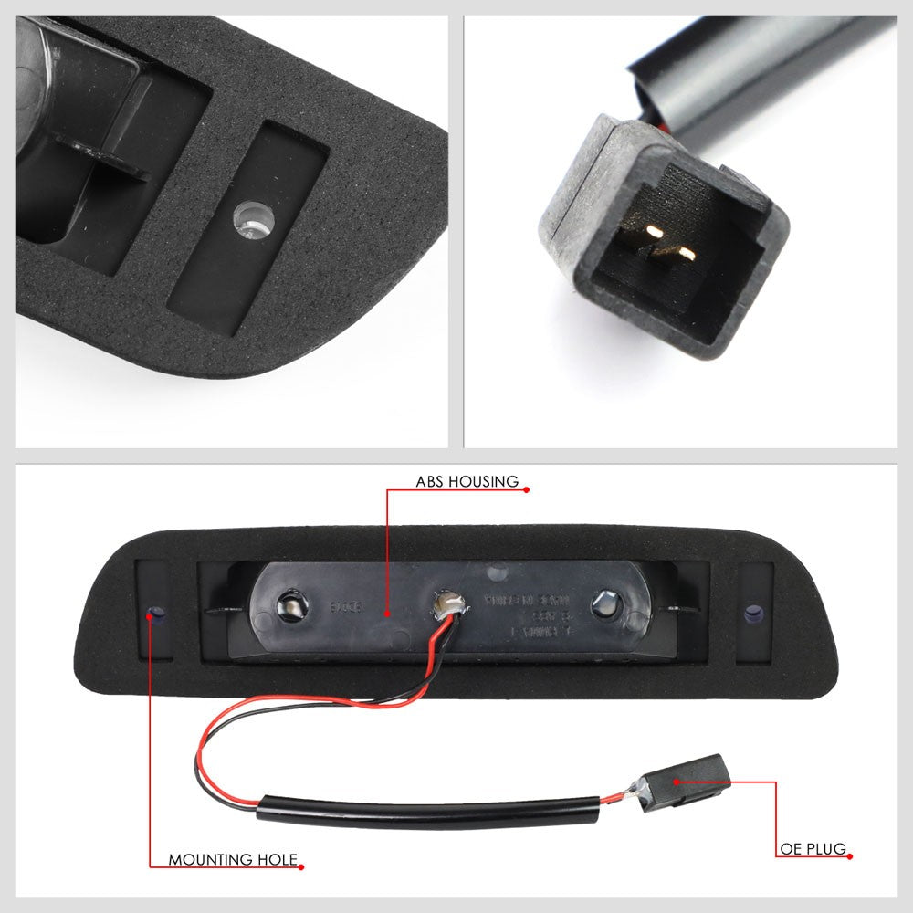 [Sequential Heartbeat LED] Carbon/Clear Len Third Brake Light For 95-22 Tacoma