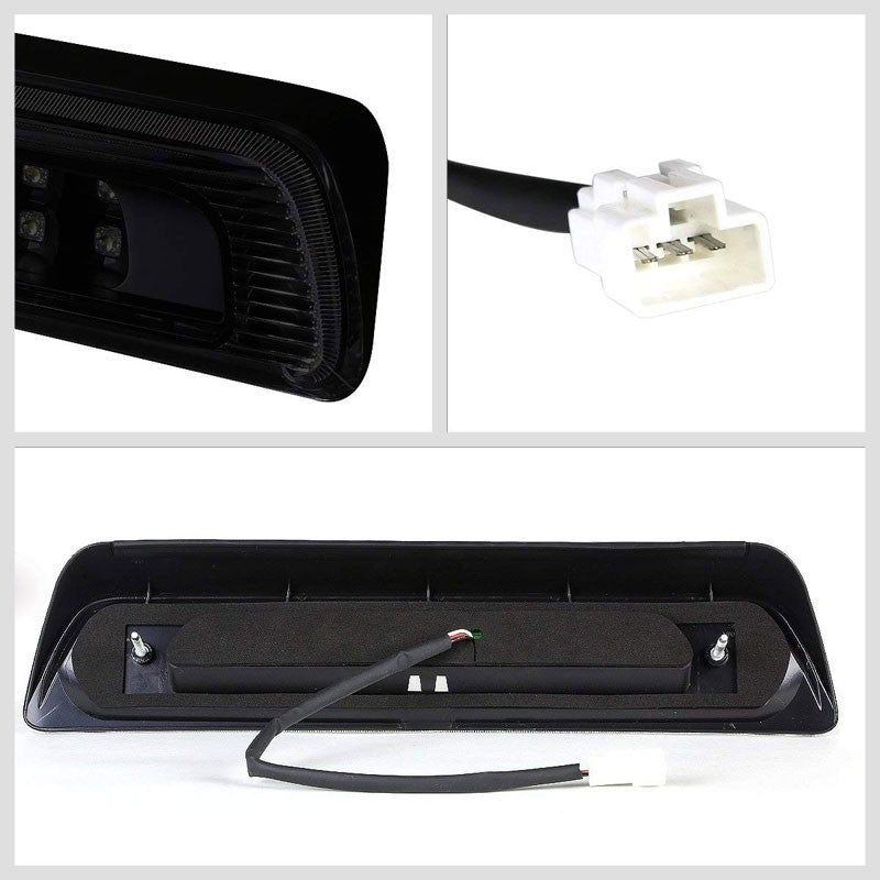 Smoke/Black Third Brake/Reverse Red/White LED Cargo Light For 07-20 Tundra