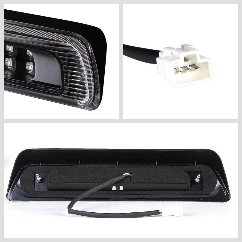 Black Third Brake/Reverse Red/White LED Cargo Light For 07-20 Toyota Tundra