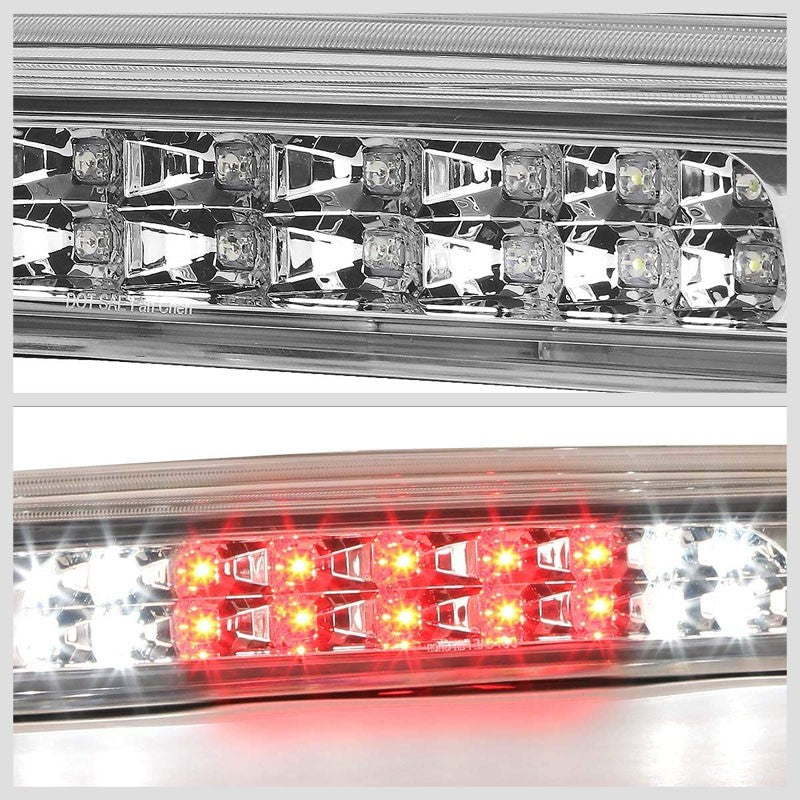 Clear Third Brake/Reverse Red/White LED Cargo Light For 07-20 Toyota Tundra