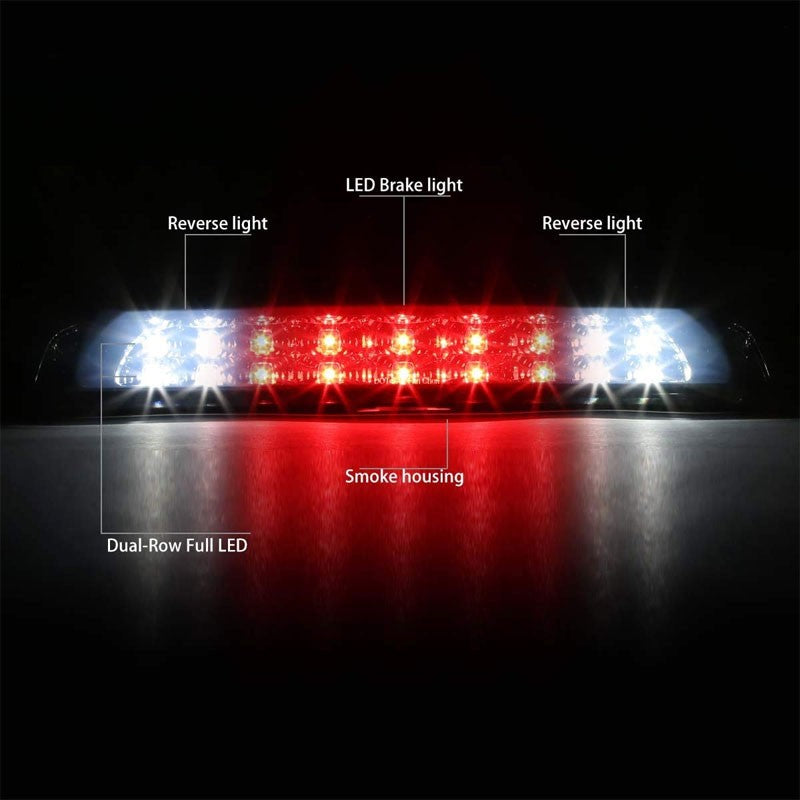 Smoke Third Brake/Reverse Red/White LED Cargo Light For 07-20 Toyota Tundra