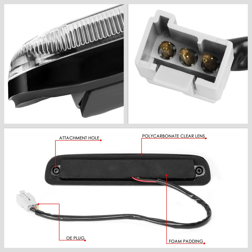 [Brake & Cargo LED] Clear Len Third Brake Light For 94-10 Mazda B-Series Pickup