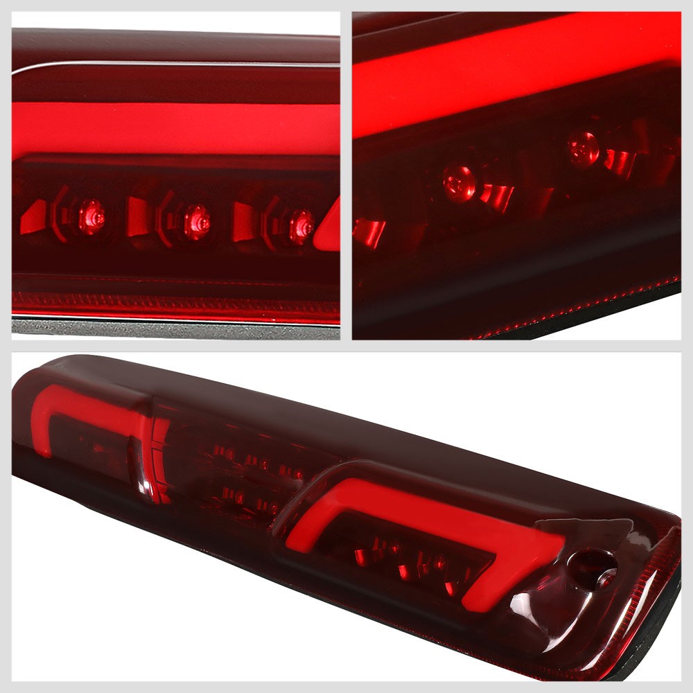 [Brake & Cargo LED] Red Len Third Brake Light For 07 Silverado Sierra HD Classic