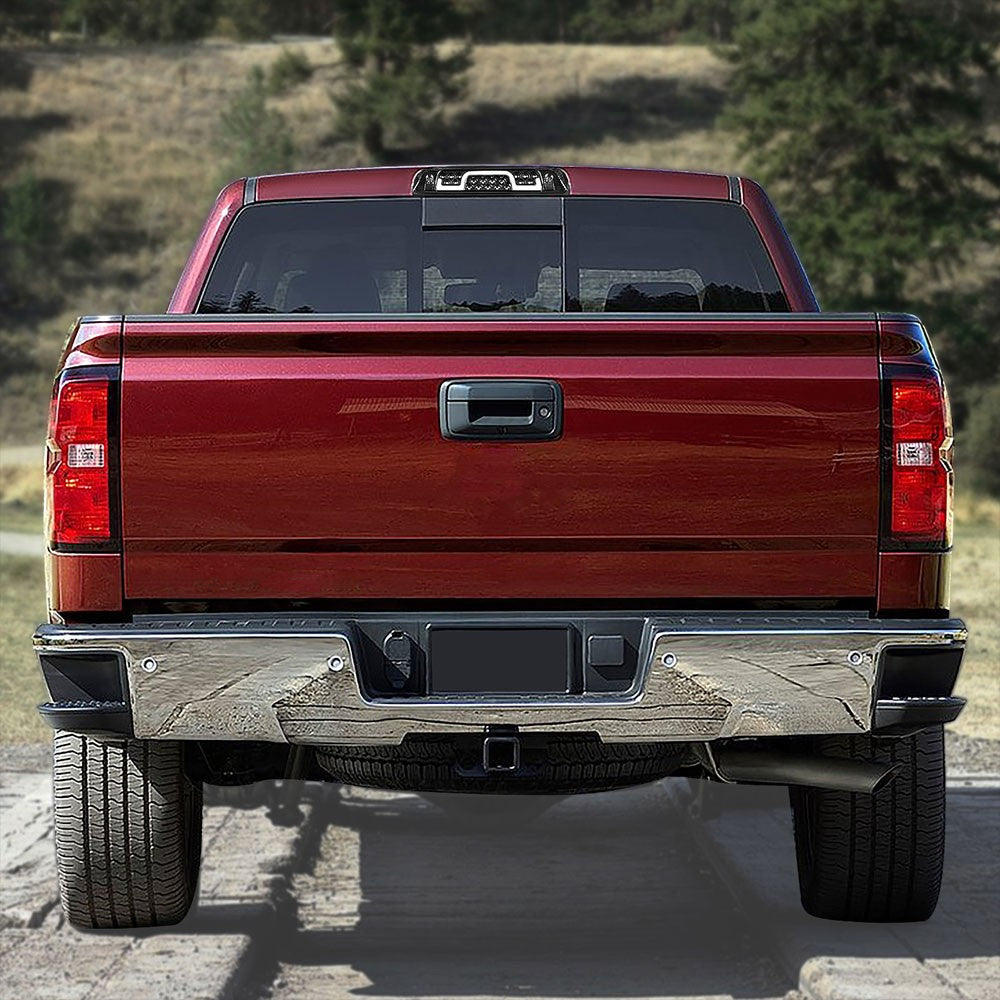 [Brake & Cargo LED] Clear Len Third Brake Light For 14-22 Silverado Sierra HD